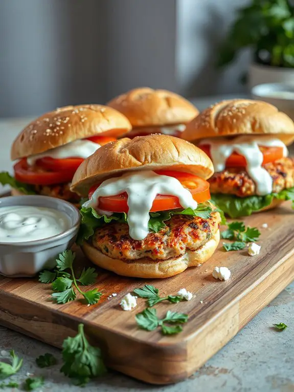 flavorful mediterranean turkey patties