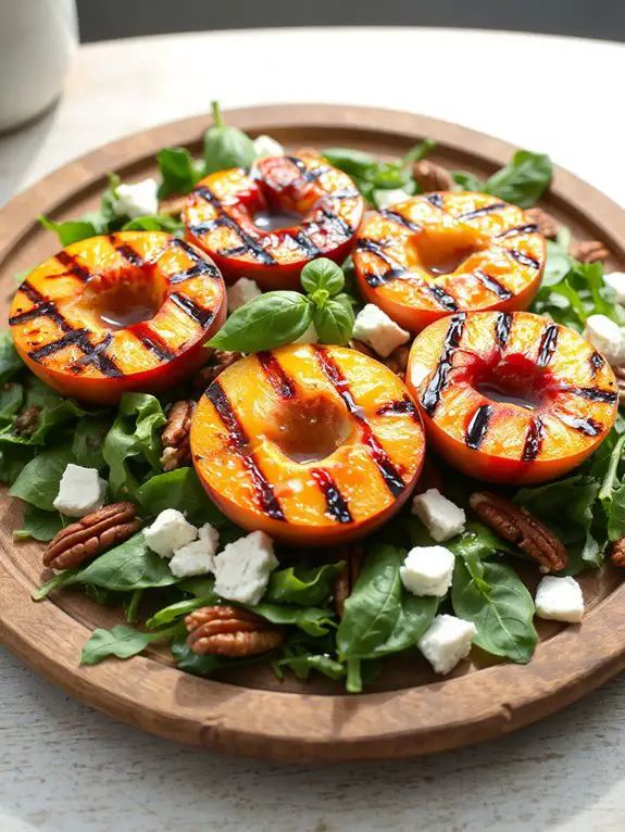 grilled peach salad recipe