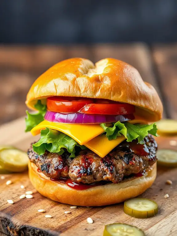 grilled summer burger delight