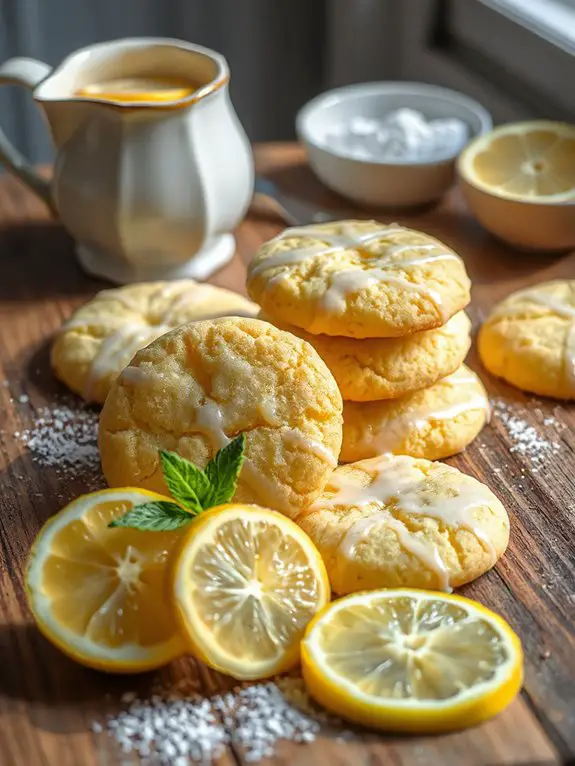 lemon flavored iced cookies