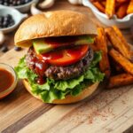 smoky bbq flavor burger