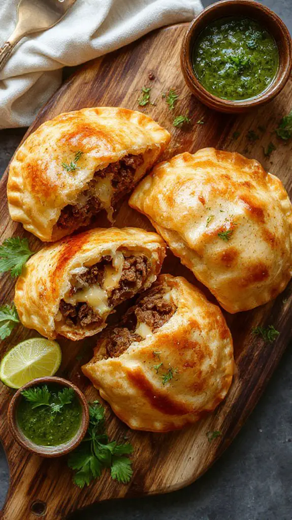 balanced beef and cheese empanadas