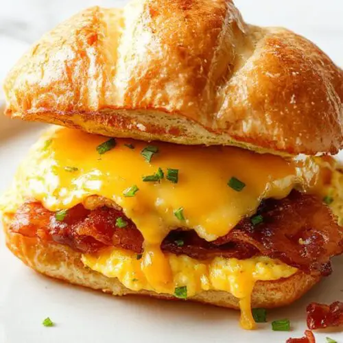 Croissant Breakfast Sandwiches Recipe