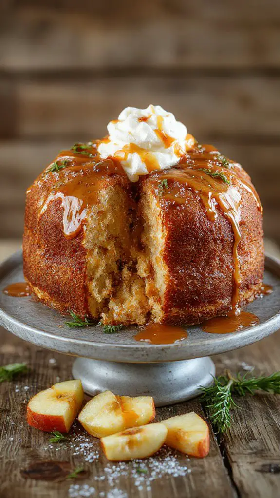 caramel apple cider dessert