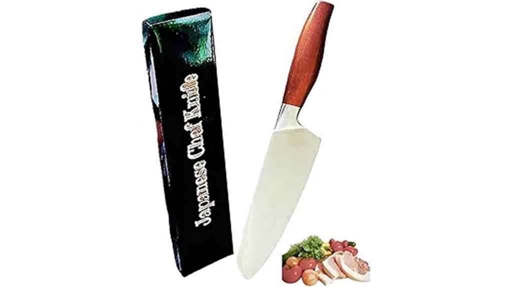 carbon steel santoku knife