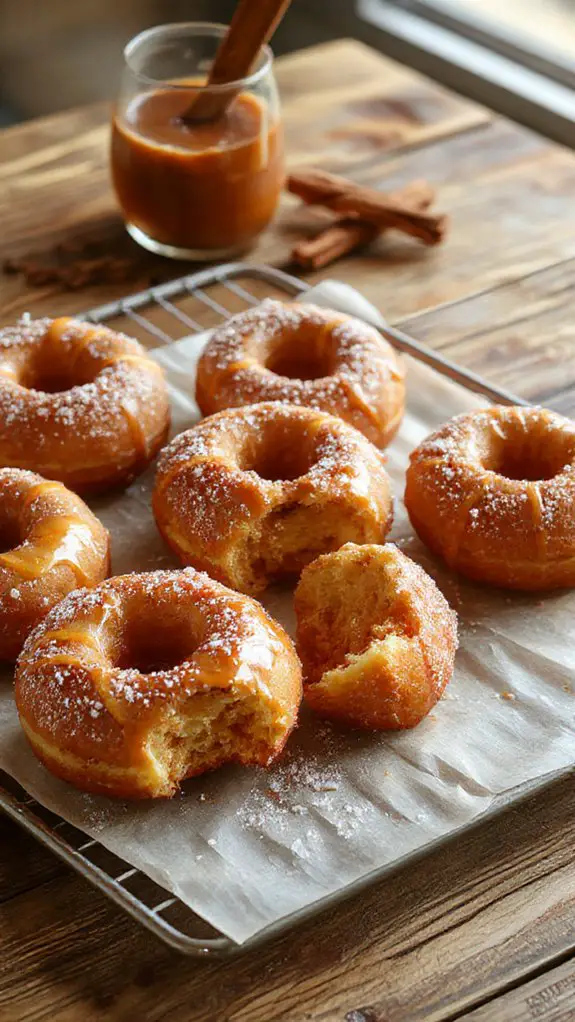 cinnamon sugar apple cider donuts
