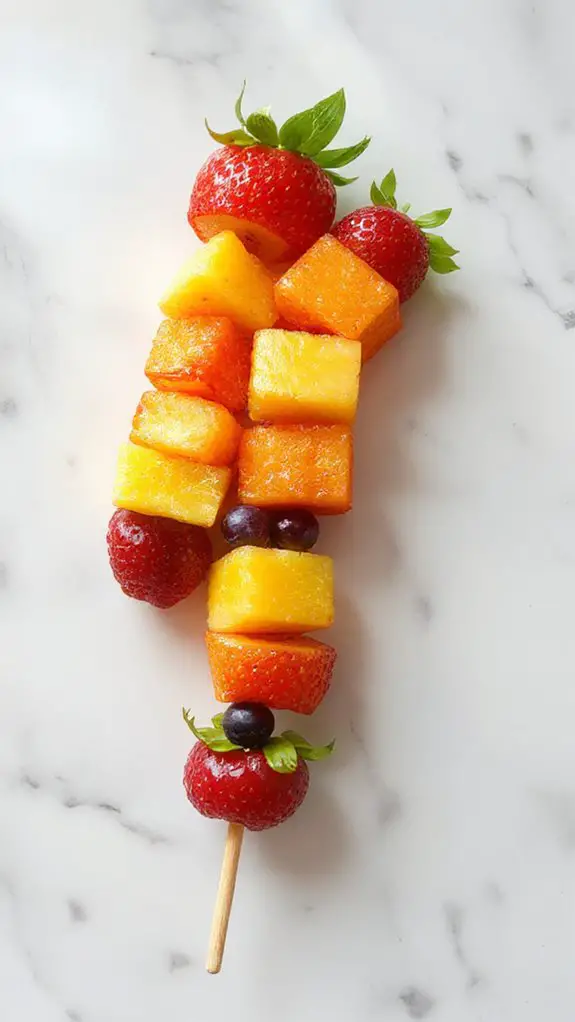 colorful fruit kabob experience