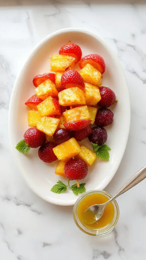 colorful fruit skewers recipe