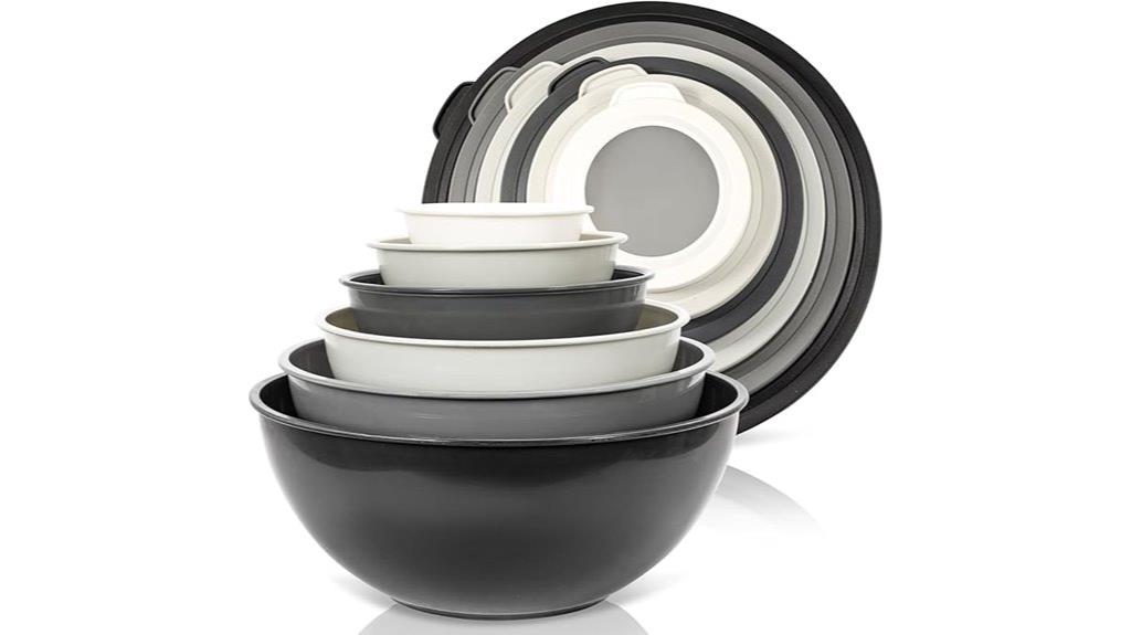 colorful plastic mixing bowls