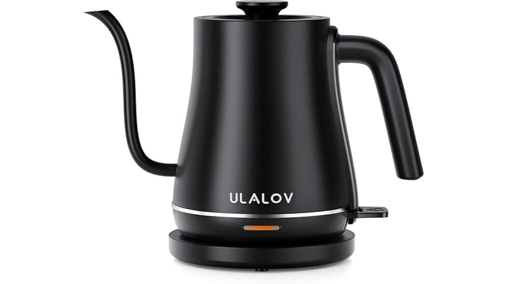 compact black electric kettle
