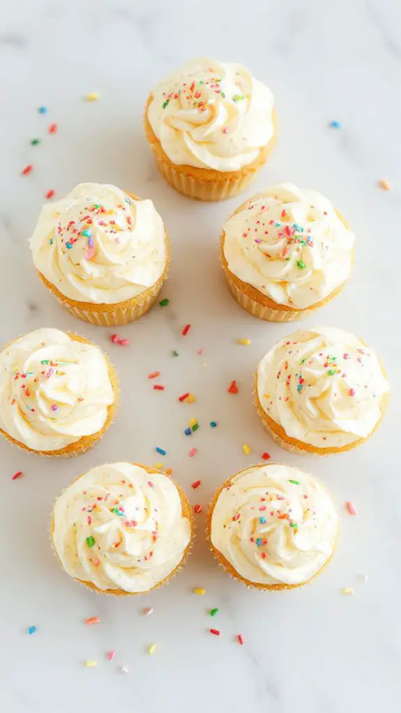confetti sprinkle cupcake delight