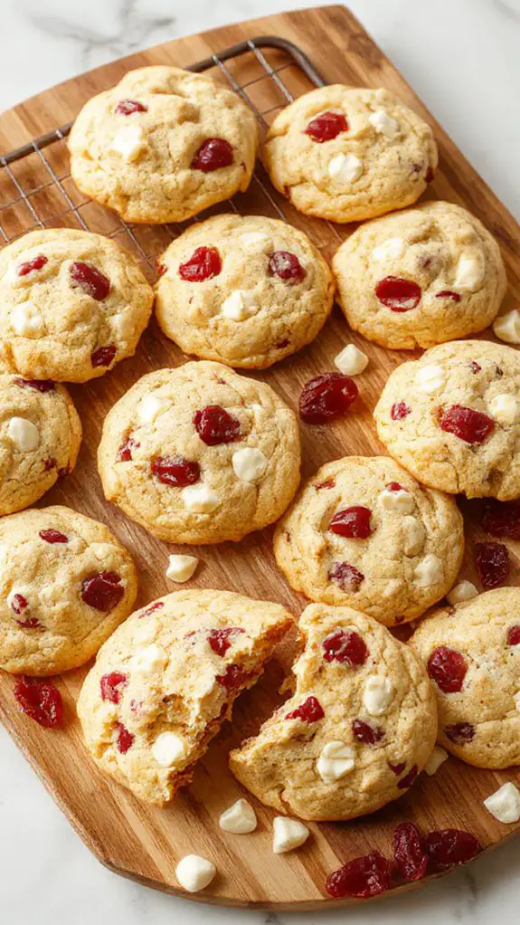 cranberry white chocolate cookies