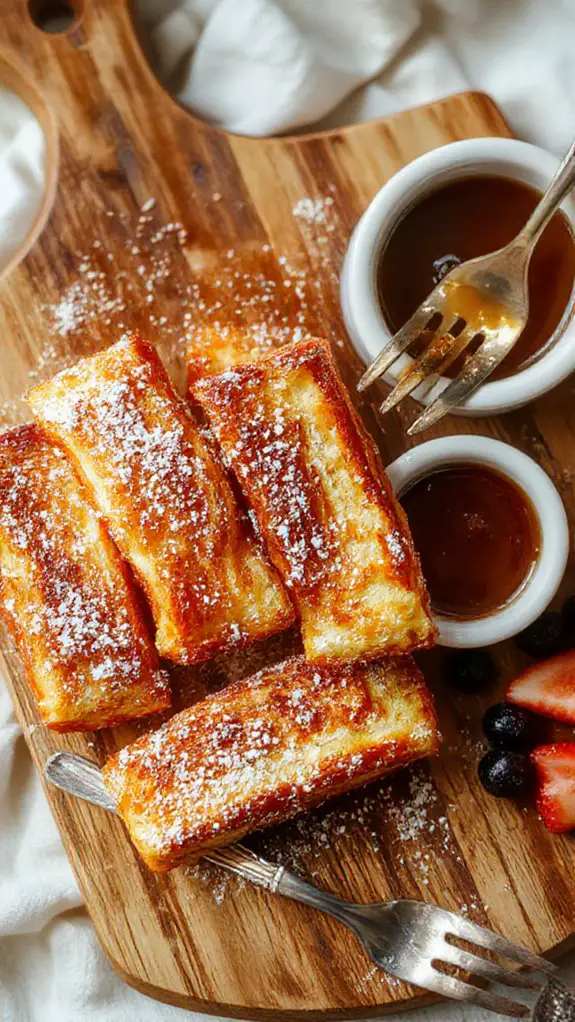 crispy custardy french toast sticks