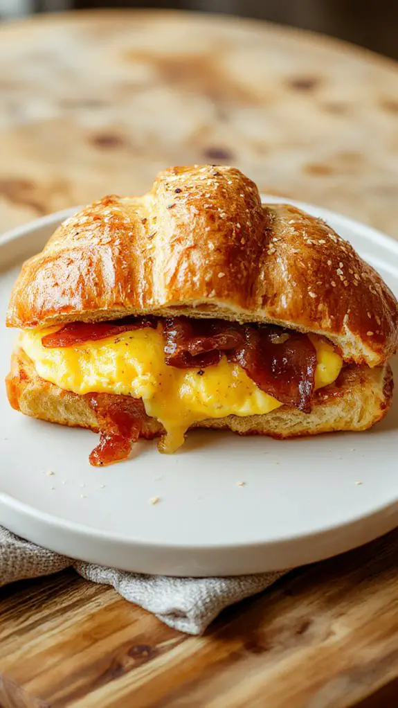 croissant sandwich nutritional facts