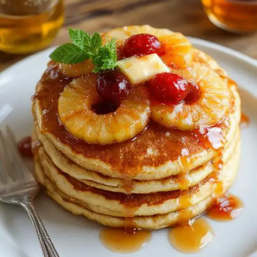 Pineapple Upside Down Pancakes Recipe