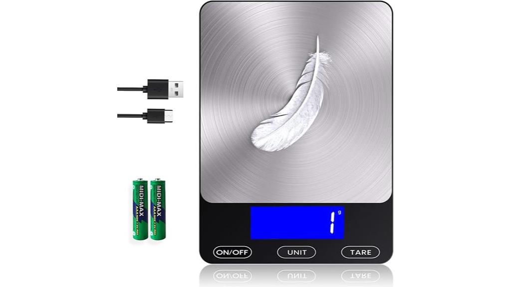 digital kitchen rechargeable scale