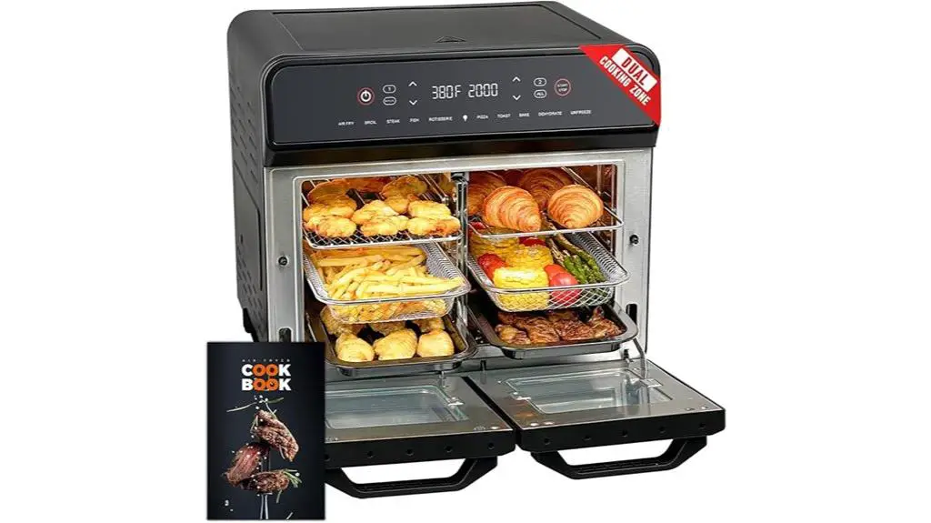 dual zone rotisserie airfryer