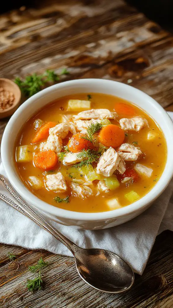elevate chicken noodle soup