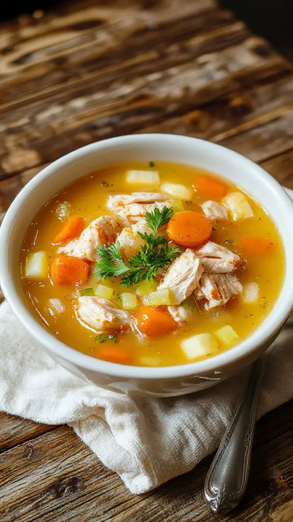 flavorful chicken noodle soup