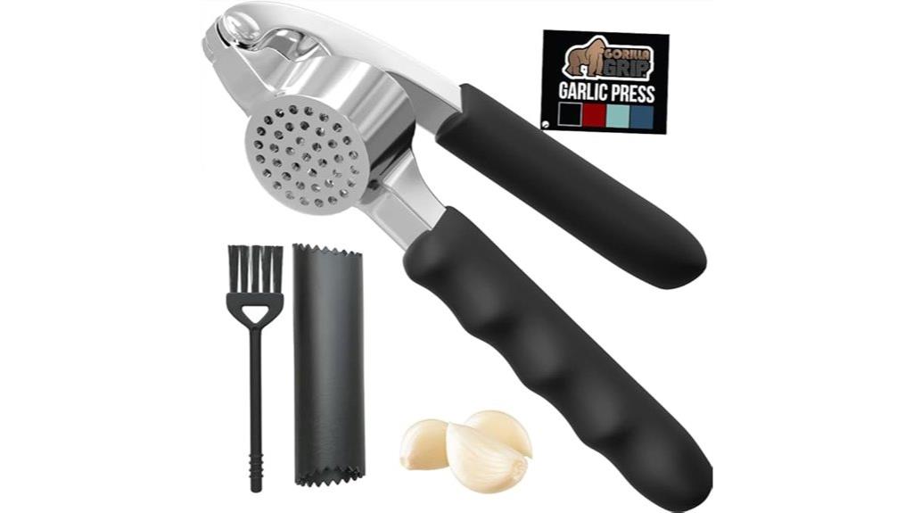 garlic peeling press set