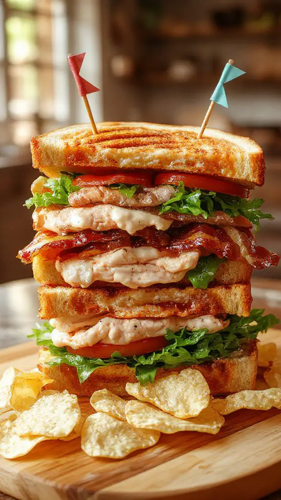 layered crispy turkey delight
