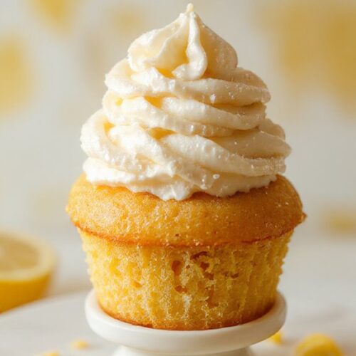 Lemon Cupcakes With Vanilla Frosting Recipe