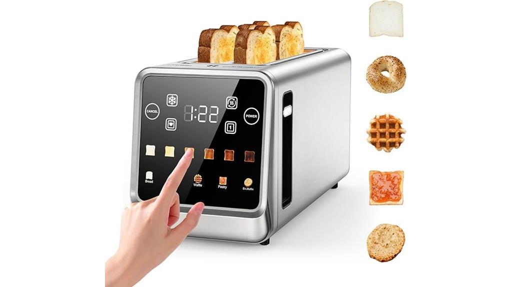 memory digital touch toaster