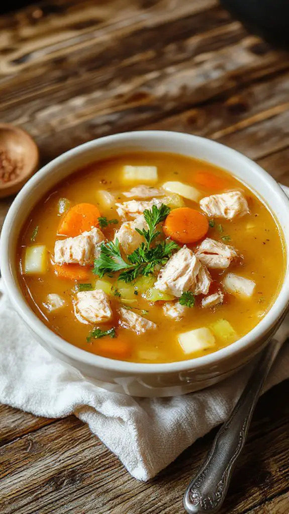 nutrient composition of soup