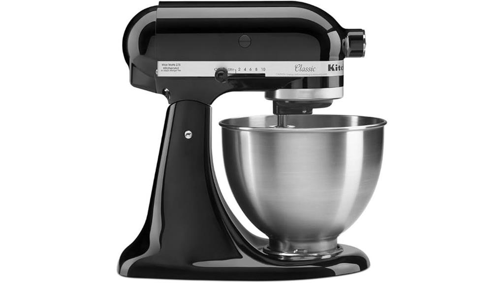 onyx black tilt head mixer