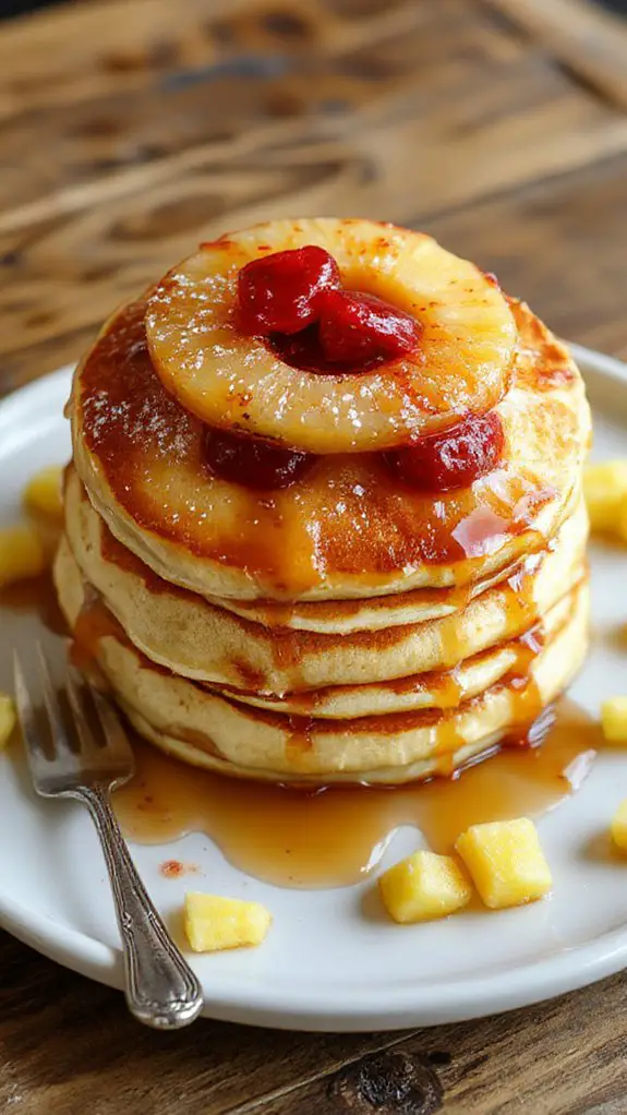 pineapple caramelized pancake perfection
