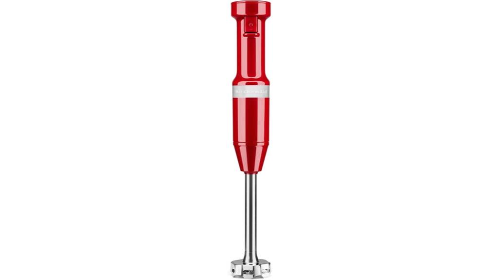 red corded hand blender