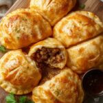 savory beef cheese pastries