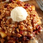 spiced cranberry apple dessert