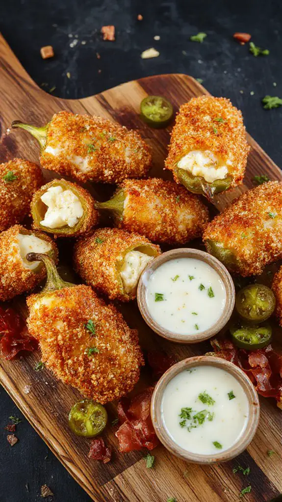 spicy cheese filled potato bites