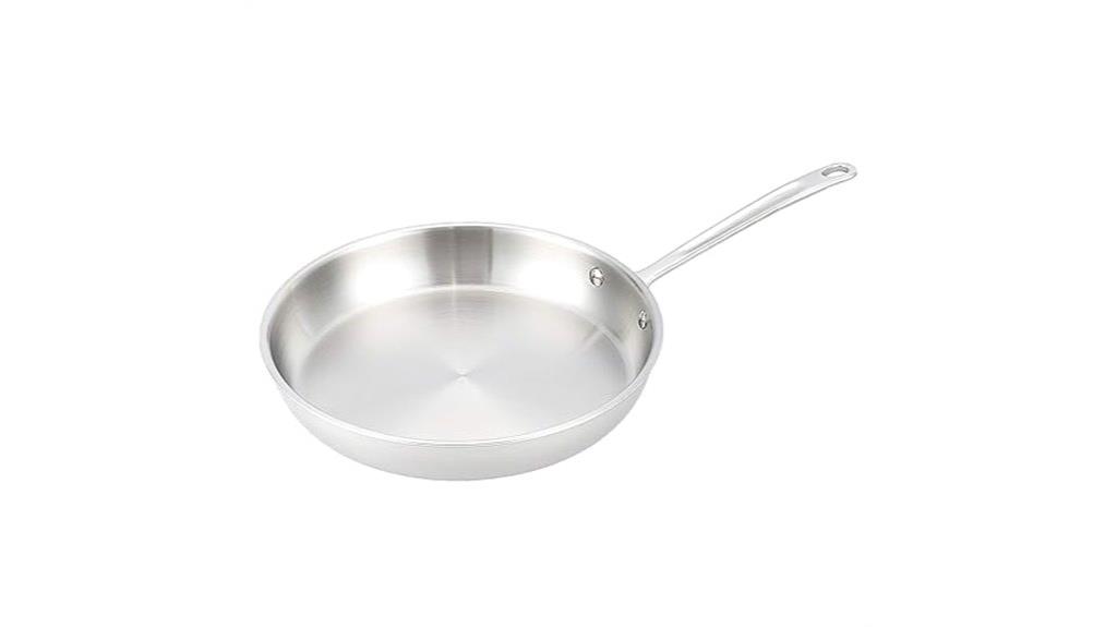 stainless steel frying pan
