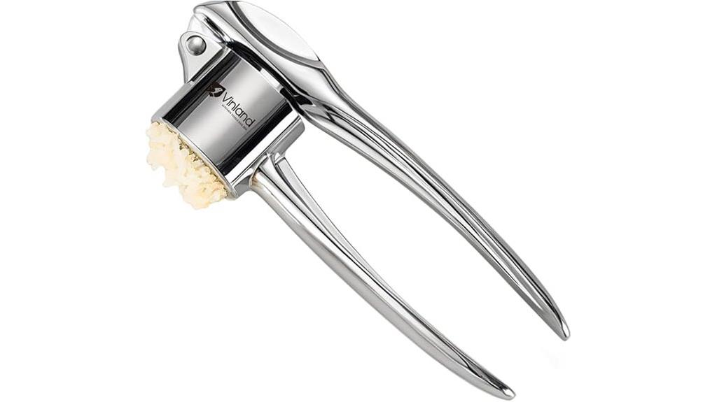 stainless steel garlic press