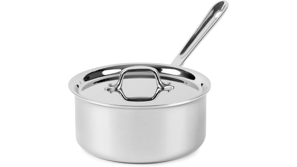 stainless steel saucepan