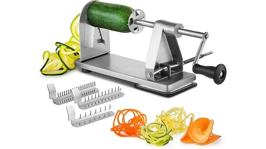 stainless steel spiral vegetable slicer