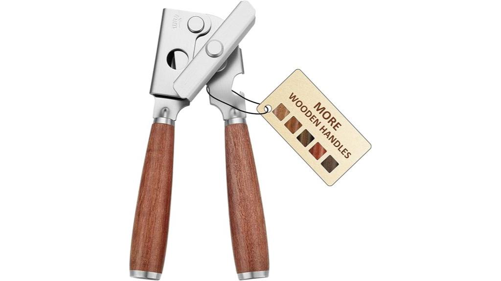 sturdy wooden can opener
