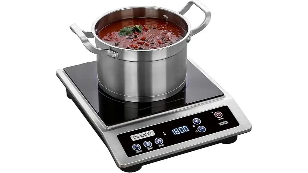 timer equipped induction cooktop