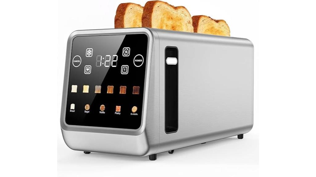 touchscreen four slice toaster
