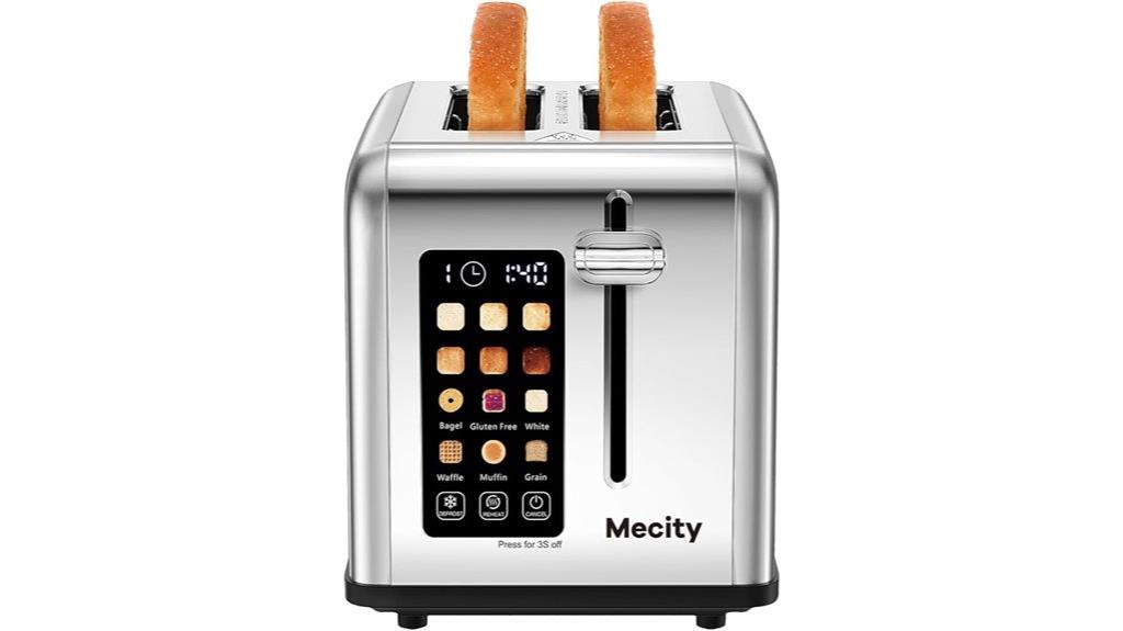 touchscreen wide slot toaster