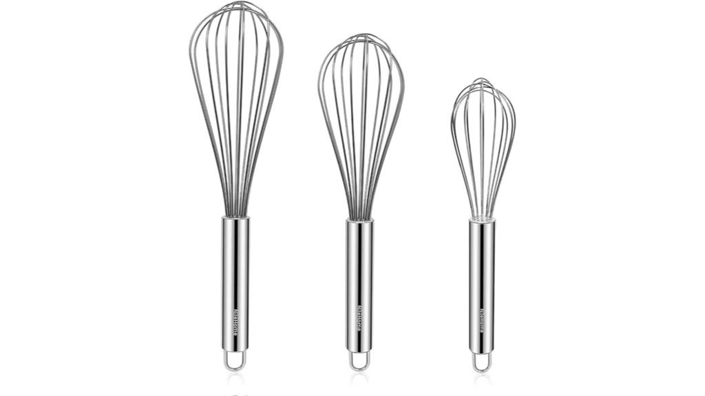 whisk set stainless steel