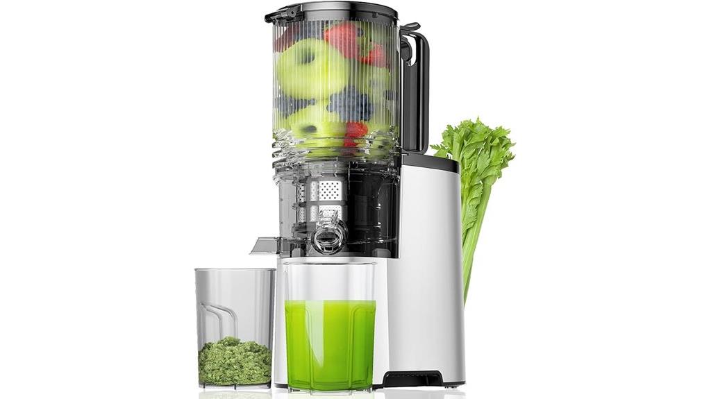 wide chute silver juicer