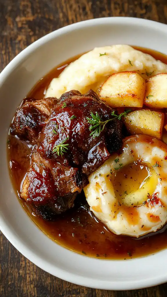 apple cider braised ribs