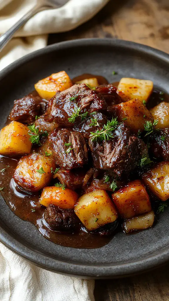 apple cider braised ribs
