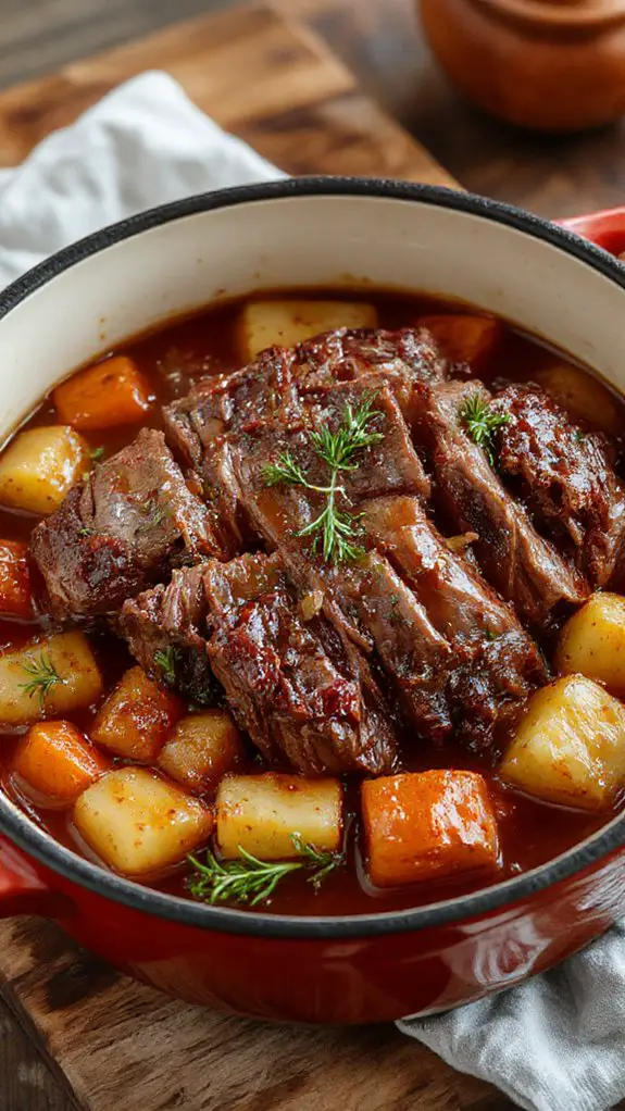 apple cider braised roast