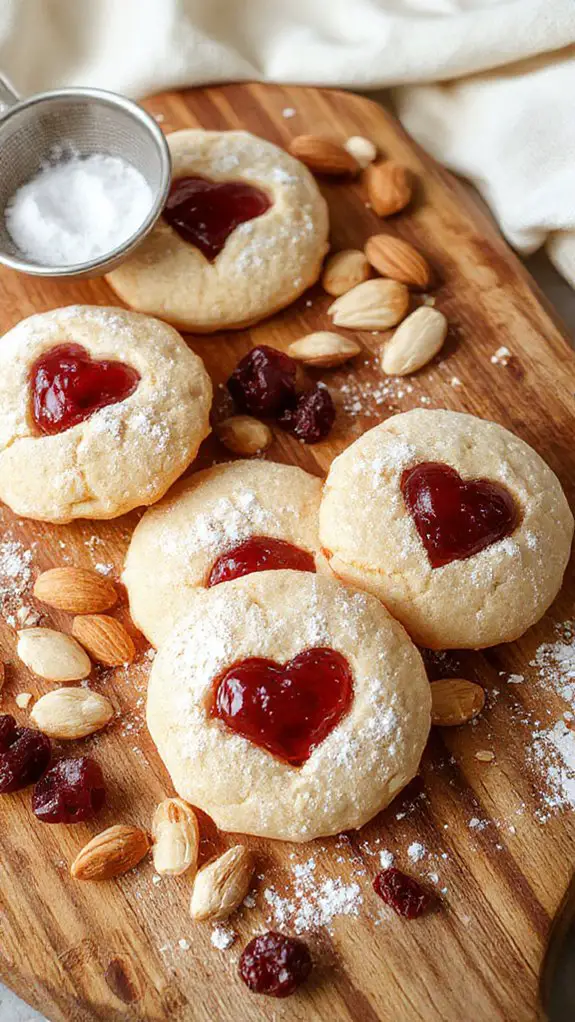 buttery almond sandwich cookies