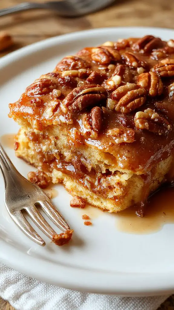 buttery pecan dump cake