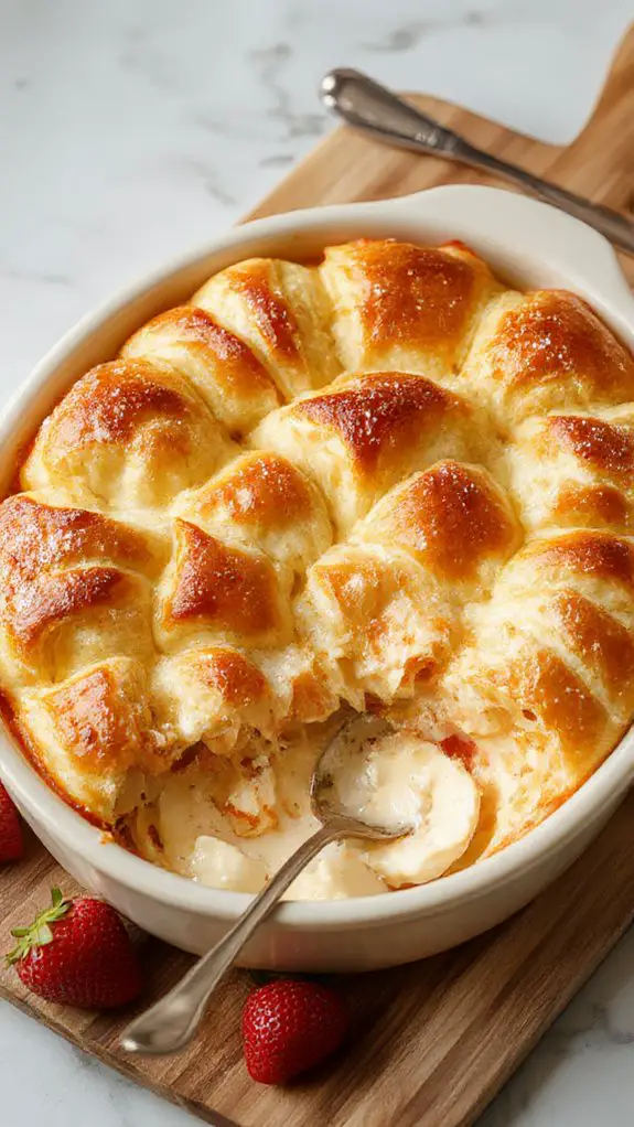 creamy crescent roll casserole